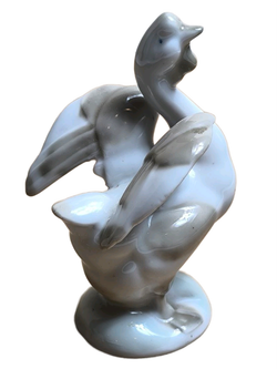 Фарфоровая статуэтка "Гусь" (ГФЗ) СССР, 1957-1960 гг.