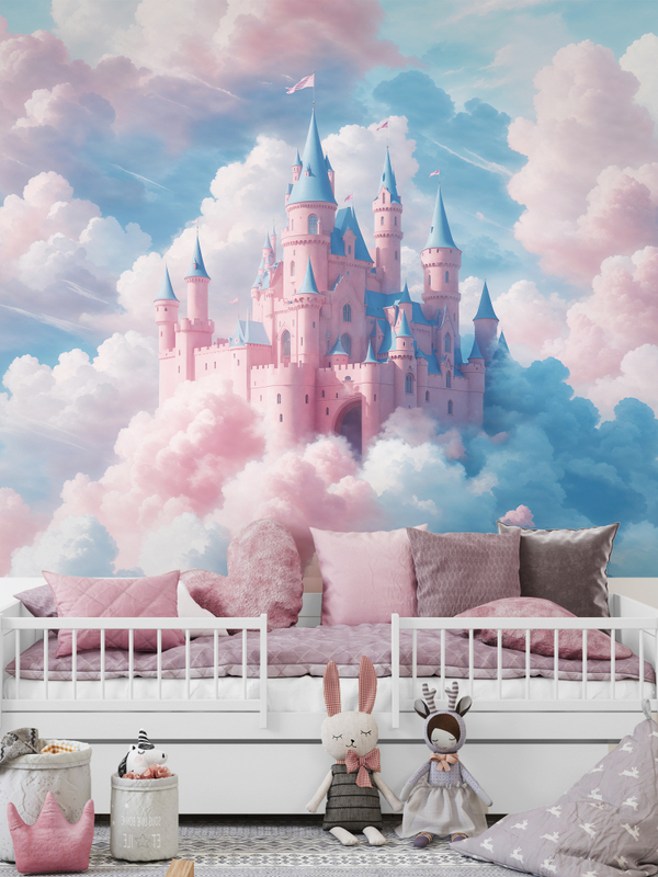 Фотообои в детскую комнату и дворец в небе