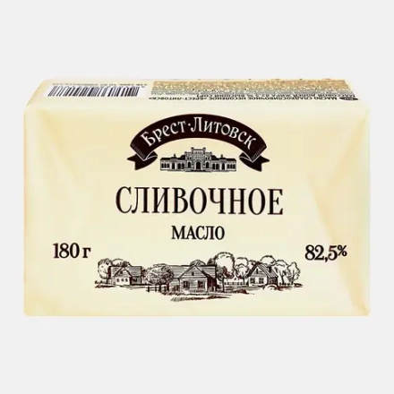 Масло сладко-сливочное Брест-Литовск 82.5% 180г