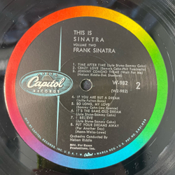 Винтажная виниловая пластинка LP Frank Sinatra, This Is Sinatra Volume Two (США 1960)