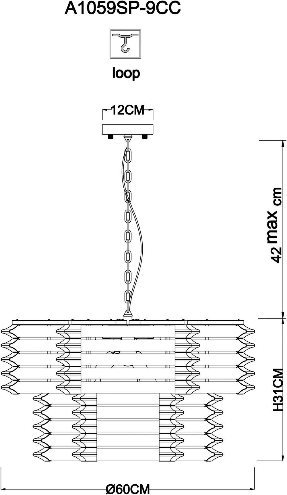 Подвесная люстра Arte Lamp