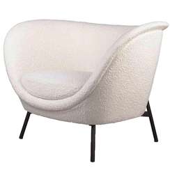 Лаунж-кресло Couture, белое букле