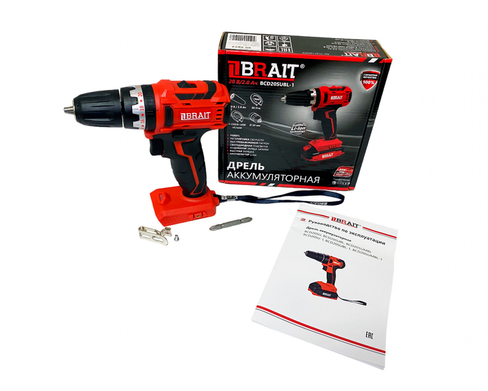 Дрель аккум. BRAIT BCD20SUBL-1