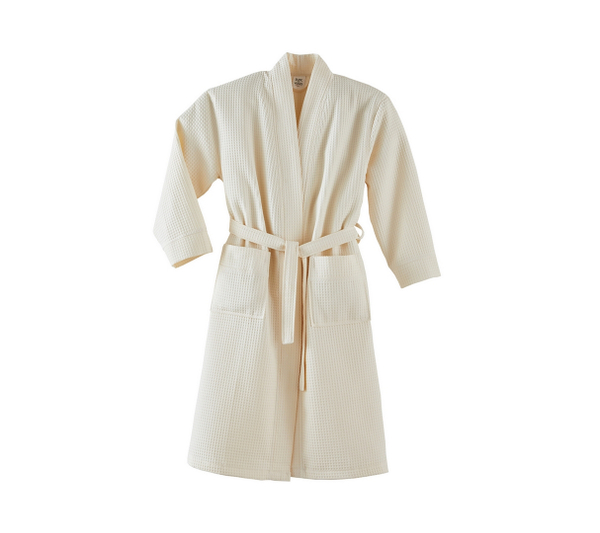 Халат вафельный Blanc des Vosges экрю