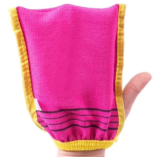 Мочалка-Варежка для душа розовая "Body Glove Towel" Корея