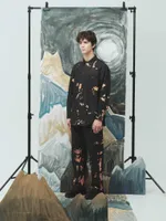 Купить Брюки Sashina Bleach Tie-Dye черные Брюки Sashina Bleach Tie-Dye черные