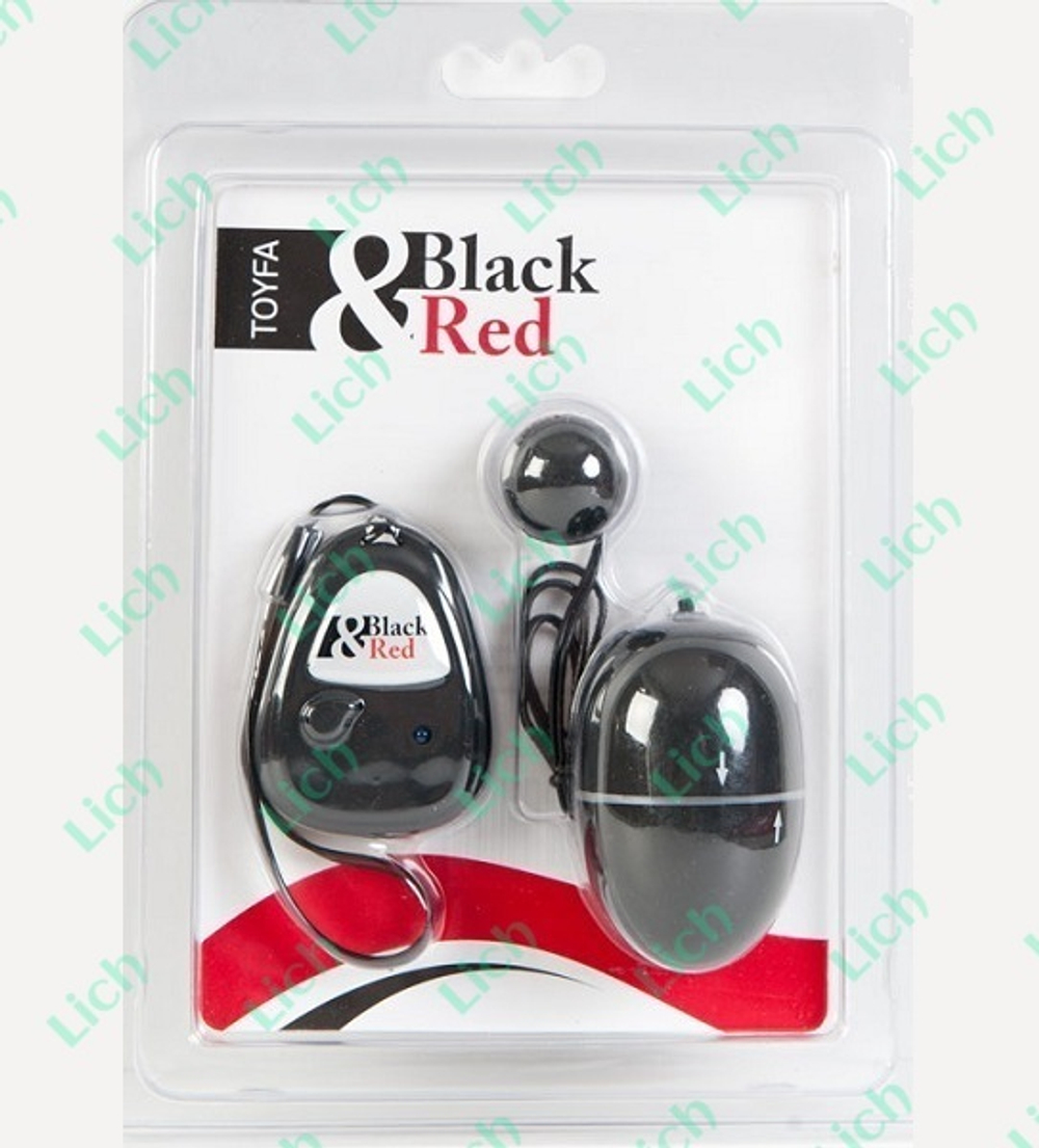 Чёрный вибронабор с пультом ДУ