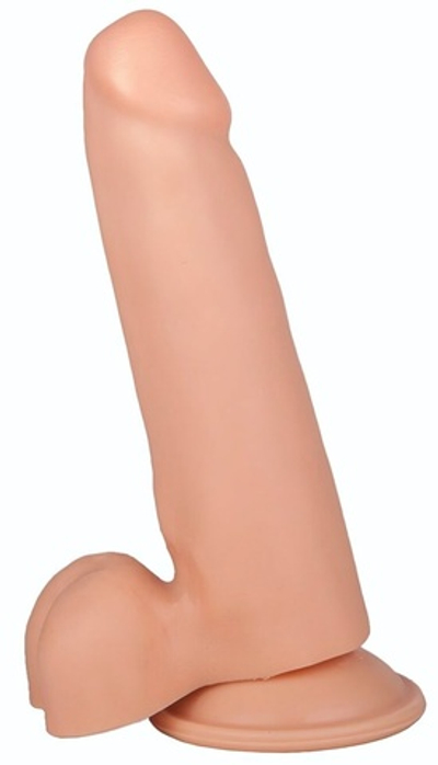 Фаллоимитатор на присоске телесного цвета - 16,5 см. (Цвет: телесный)