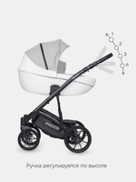 Коляска  PACCO (2 в 1) (RIKO BASIC) 05 Grey Fox (серый-белый)