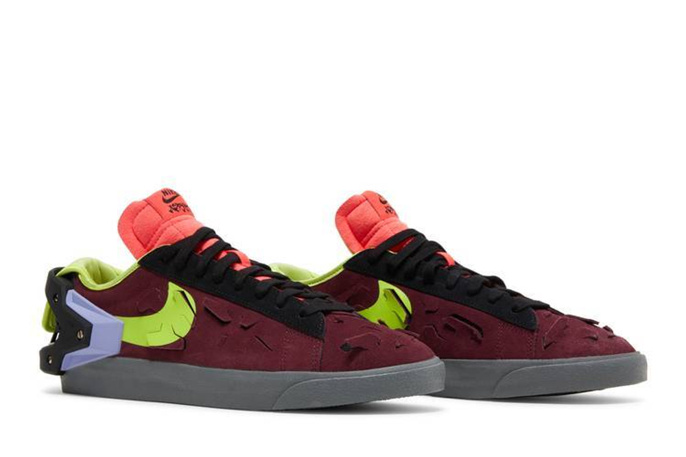 Кроссовки Acronym X Nike Blazer Low "Night Maroon"