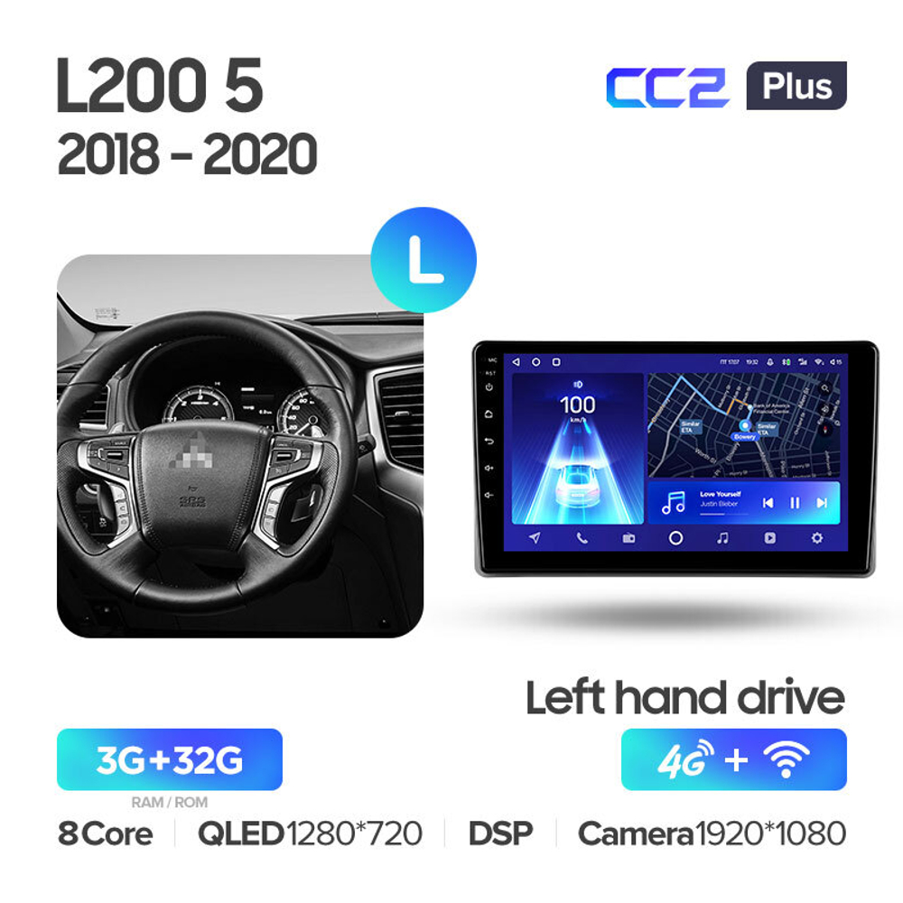 Teyes CC2 Plus 9" для Mitsubishi L200 5 2018-2020