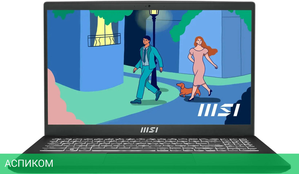 Ноутбук MSI MS-15HK Modern 15 B7M-462XBY Windows 11 Pro Classic Black (9S7-15HK12-462)