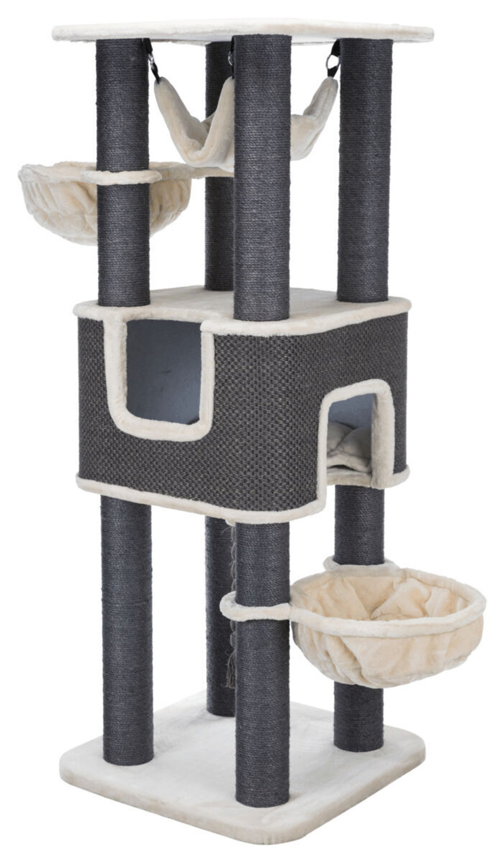 Домик для кошки Humberto XXL, 174 см, кремовый/серый, Trixie