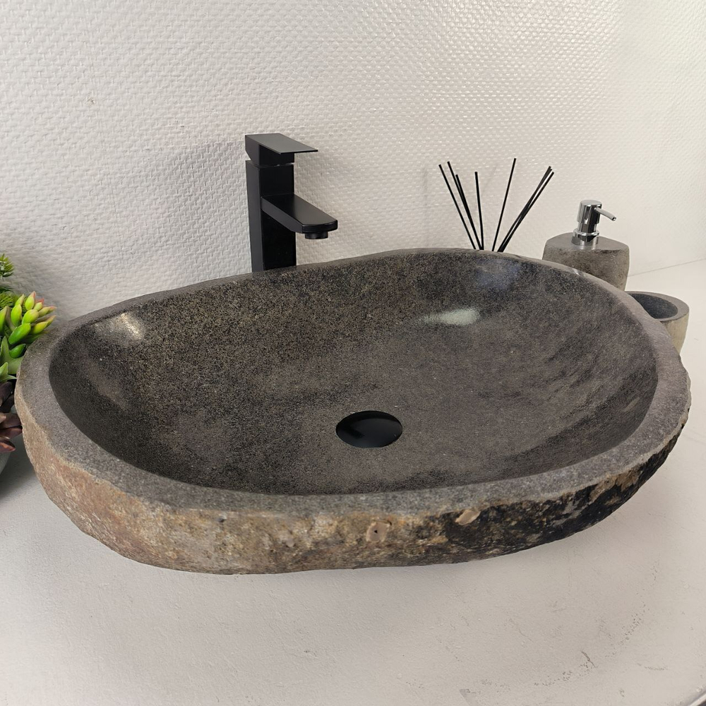 Раковина из речного камня RS-65467 60*48*16 0858