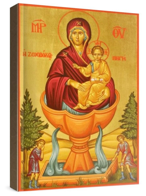 Живоносный источник (рукописная икона)