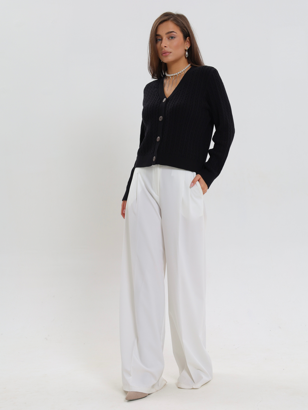 Кардиган «Мелкие косички»