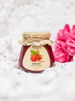 Конфитюр из малины с сиропом топинамбура, 280 г