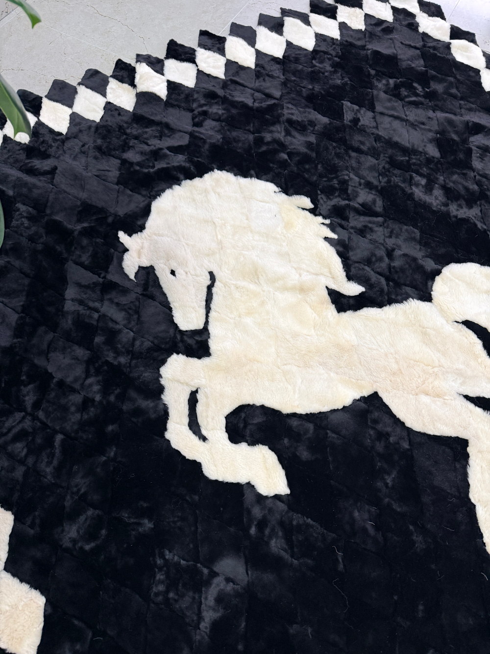 Покрывало меховое ковер из шкуры овчины