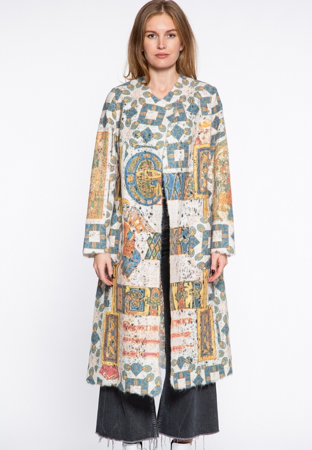 Кардиган "Экслибрис", по мотивам средневековых фронтисписов из Келлской книги