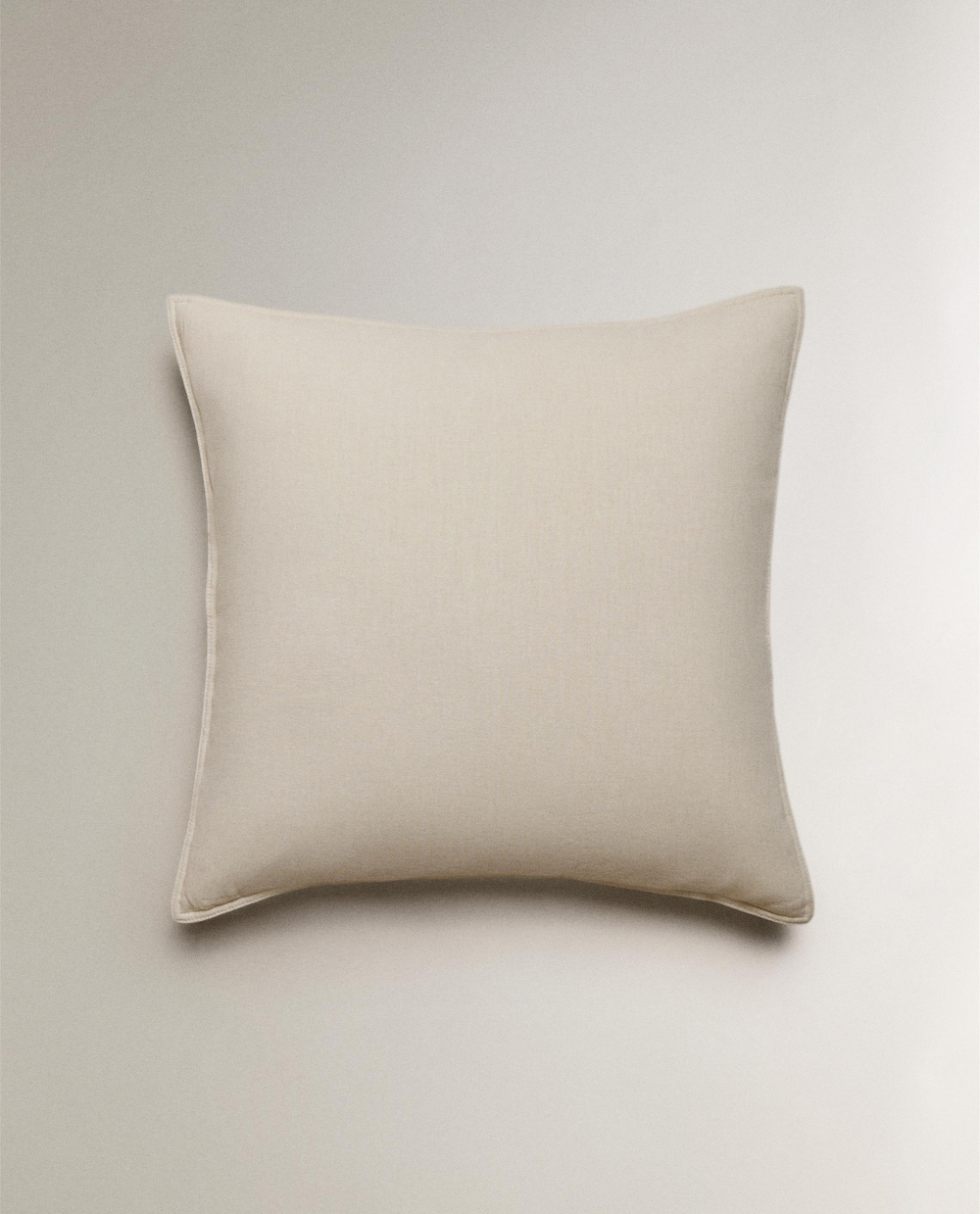 Zara Home наволочка декоративная из льна, горчичный, 50x50 см