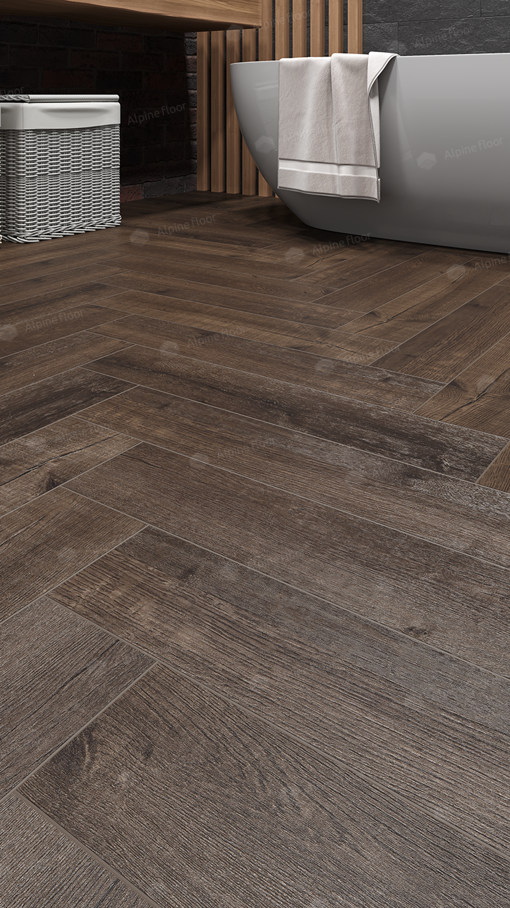 Кварцвиниловая плитка PARQUET LVT ДУБ АЛЬФЕРАЦ ЕСО 16-22