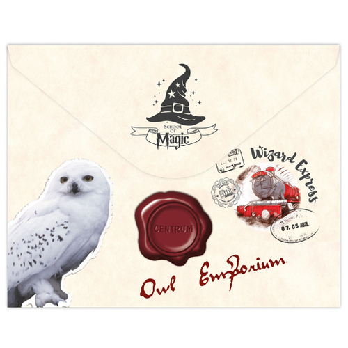 Папка-конверт на кнопке А5 ЦЕНТРУМ Школа магии (74380)