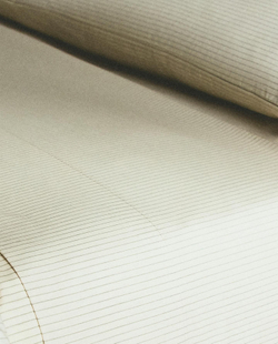 Zara Home - Полосатая простыня, белый, 290x280 см