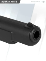 Пистолет пневматический Borner APS-S (Стечкин) Black, кал. 4,5 мм (пластик)