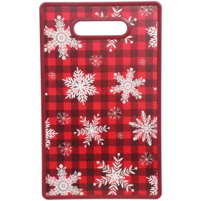 Доска разделочная пластиковая 37*23см «Снежинки»