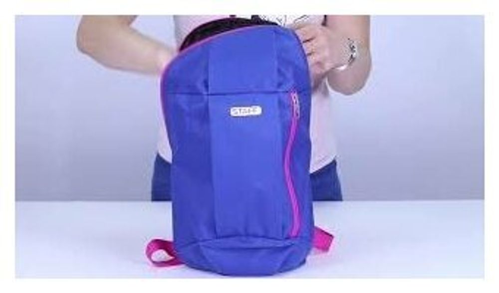 Рюкзак STAFF "AIR" компактный, голубой с синими деталями, 40х23х16 см, 227044