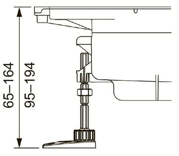 Комплект опор Tece TECEdrainprofile (674000)