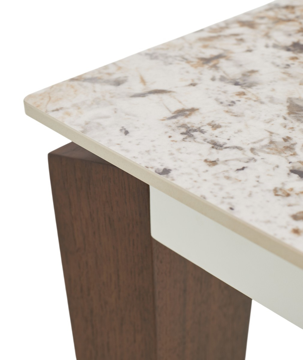 Стол М-City DISAUR Эзмир (Esmir) 180 Пандора (Gloss Luxury Pandora Solid Ceramic), Орех