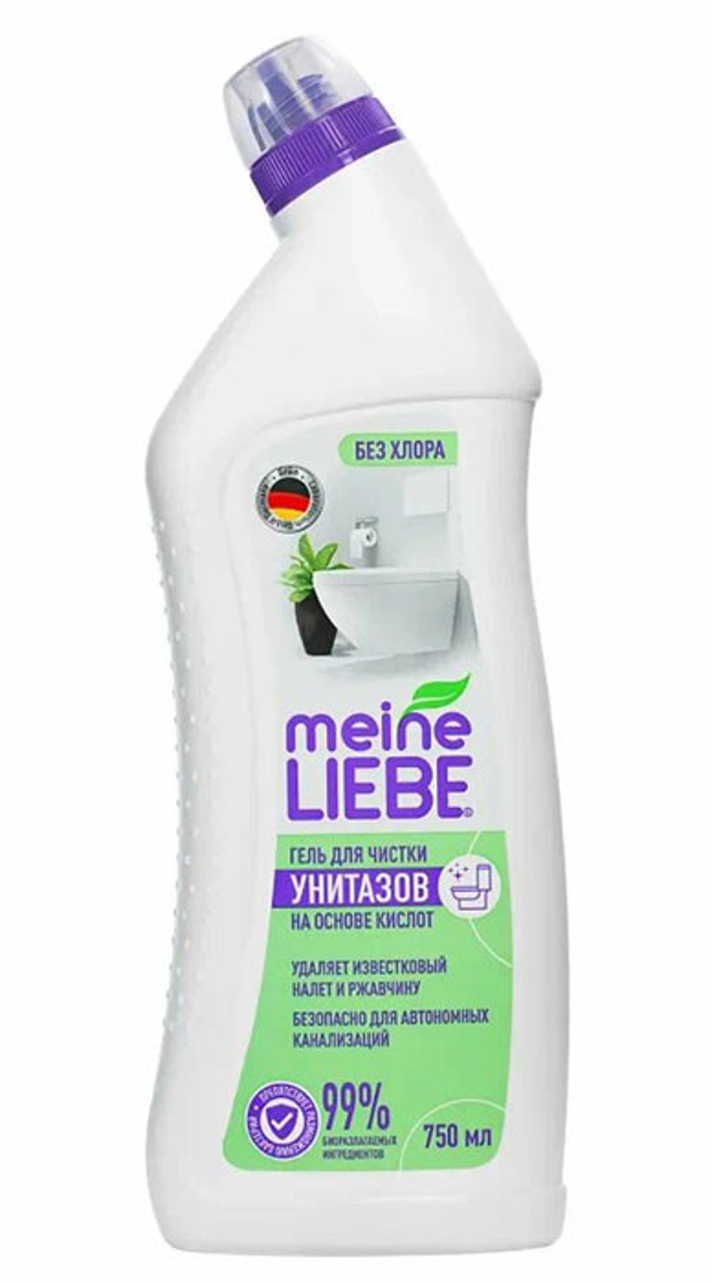 Средство для унитазов гель Meine Liebe 0,750 л