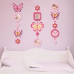 Наклейка-фоторамка 50*70см «Бабочки» на 5 фото EK-EVG1004