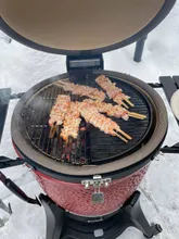 Керамический гриль Kamado Joe Classic III, 46 см (красный), с ножками и столиками