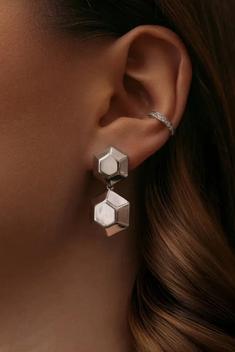 Серьги объемные ''Cоты''