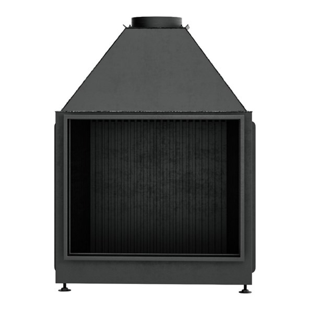 Открытая каминная топка WARMHAUS FLAT 80/60