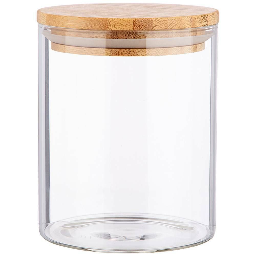 ЕМКОСТЬ ДЛЯ СЫПУЧИХ AGNESS "NATIVE", 850 МЛ БОРОСИЛИКАТНОЕ СТЕКЛО 10*13 СМ