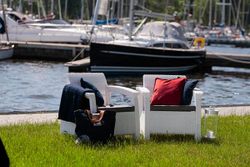 Комплект мебели Corfu Russia duo (2 кресла), белый