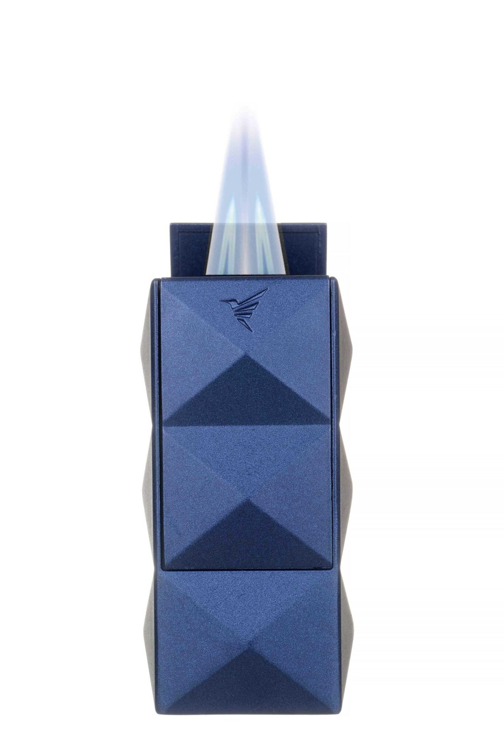 Зажигалка сигарная Colibri Quasar, двойное турбопламя, синий лак Navy