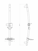 Стойка душевая 685мм LM8064C