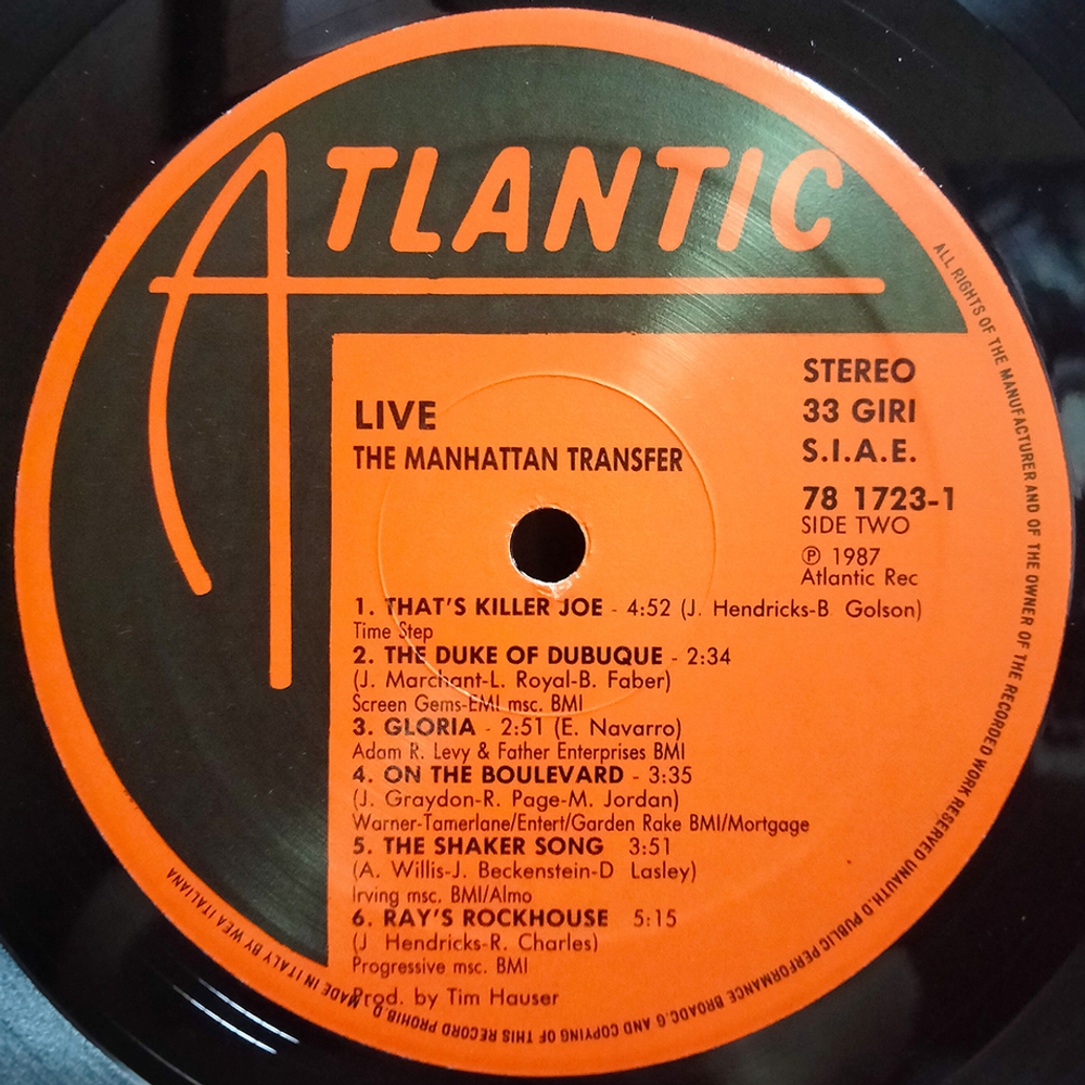 The Manhattan Transfer / Live (LP)