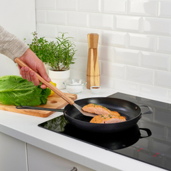 IKEA GRILLTIDER  (ИКЕА ГРИЛЛТИДЕР)  -  Набор посуды для барбекю из 3 частей, нержавеющая сталь/бук