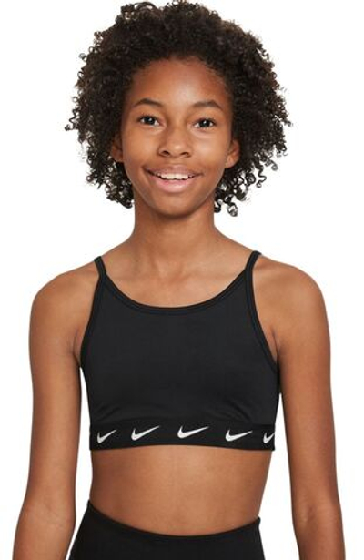 Теннисный бюстгальтер dziewczecy Nike Dri-Fit One Sports Bra - Black