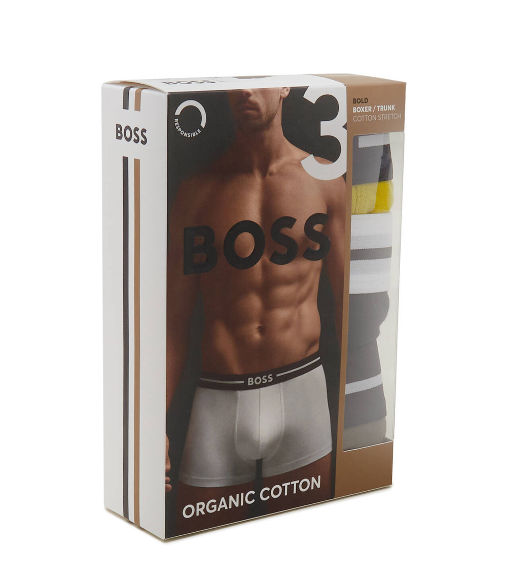 Трусики-боксеры 3шт. Bold BOSS BLACK - лимонный(50499390)