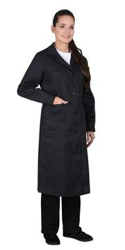 Халат женский диагональ (черный)