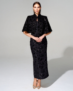 Укороченный кейп из премиального твида