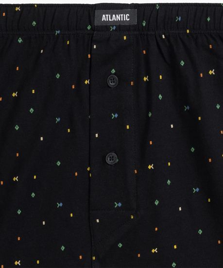 Трусы (2 шт) мужские семейные Atlantic 2MBX-067, хлопок, черный + графитовый