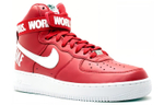 Supreme x Nike Air Force 1 World Famous Red high-top sneakers men's Big Red