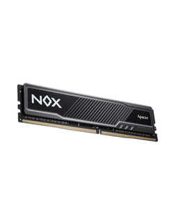 Apacer DDR4 16GB 3200MHz DIMM NOX Black Gaming Memory (PC4-25600) CL16 1.35V Intel XMP 2.0, Heat Sink (Retail) 1024*8 3 years (AH4U16G32C28YMBAA-1)